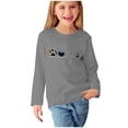 thumbnail image 1 of MeetoTime Hauts à Manches Longues pour Filles Printemps Automne Col Rond Imprimé Tunique Habillée Pull pour Enfants, 1 of 5