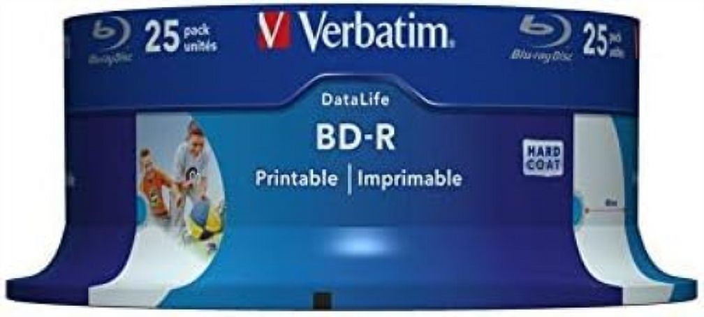 Verbatim DataLife Blu-ray Recordable Media, BD-R, 6x, 25 GB, 25