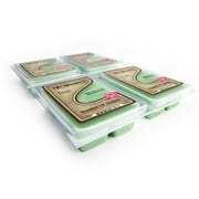 Mistletoe Moments Wax Melts Bulk Pack - 4 Highly Scented Bars - Made With Natural Oils - Christmas & Holiday Air Freshener Cubes Collection