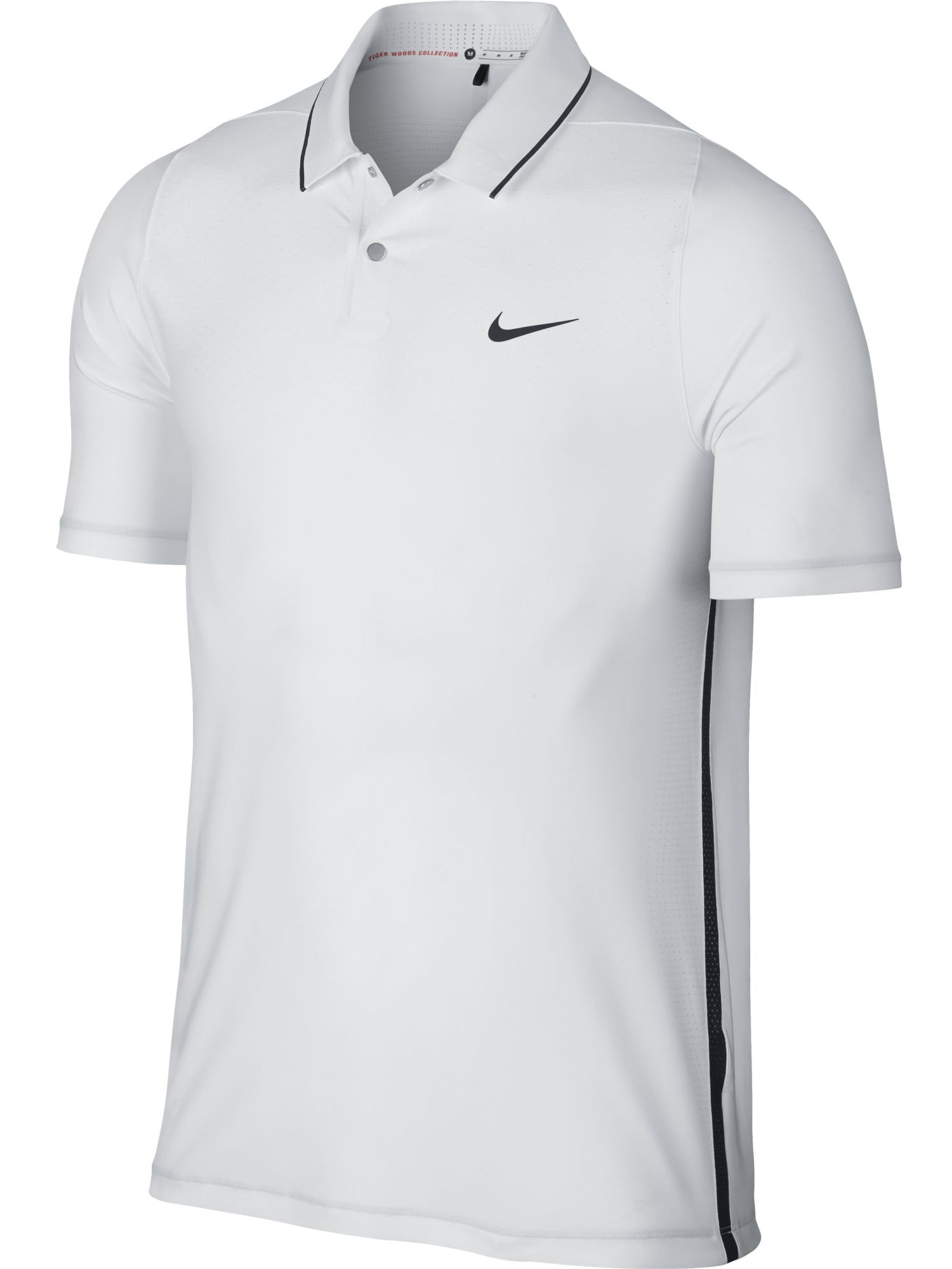 NEW Nike Tiger Woods TW VL Max HyperCool Polo White/Black XL Golf Shirt ...