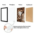 thumbnail image 6 of Americanflat 11x17 Picture Frame with Polished Plexiglass 5 Pack Galleria Collection Frames Wall - Black, 6 of 8