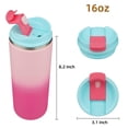 thumbnail image 4 of Taza de café Tumbler Konokyo de viaje, 473 ml, acero inoxidable, 4 of 7