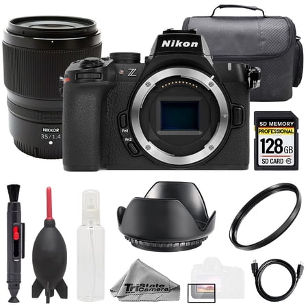 Nikon Z50 II + Z 35mm f/1.4 Lens +128GB+ Bag+ UV Filter- Basic Kit (International Version)