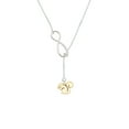 thumbnail image 2 of Delight Jewelry Goldtone Squirrel Silver tone Elegant Infinity Lariat Necklace, 2 of 4