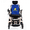 Gold Frame, variant on Fold And Travel Auto Recline Light weight Fold able Electric Power Portable Wheel chair - Silver Frame, Blue Seat