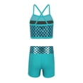 thumbnail image 2 of YiZYiF Girls Mermaid Print 2Pcs Ballet Dance Outfit Athletic Gymnastics Activewear Lake Blue 14, 2 of 7