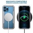 thumbnail image 6 of Allytechgroup Clear Case for iPhone 15 Pro, Slim Lightweight Hard PC Anti Yellowing Support Wireless Charging Shockproof Magnetic Back Cover for iPhone 15 Pro Women Men, Gray, 6 of 8