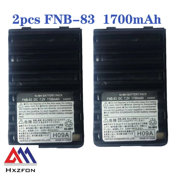 2pcs FNB-83 1700Mah OEM battery for Yaesu VX-170 VX-177 VXA-150 FT-60R VX-424 Radios