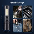 thumbnail image 5 of DAYBETTER Powerful Flashlight, Handheld Rechargeable Flashlights High Lumens with Zoom Torch, 5 of 6