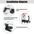 thumbnail image 4 of Durability Headphone Hook Headphone Clamp with 360°Rotation and Secure Drink Dock for Gamers and Professional Use, 4 of 8