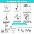thumbnail image 3 of yeacher Bidet Intelligent pour Toilette Non Électrique avec Double Pulvérisation, Débit d'Eau Froide Réglable, Installation Facile pour Tous les Âges, Matériau ABS, Blanc, Ajustement Universel (R.-U./UE/AU), 3 of 6