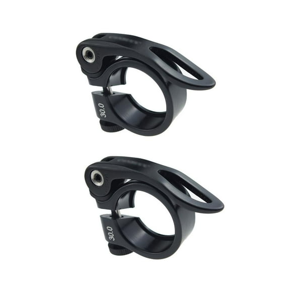 2Pcs 30mm Quick Release Bike Seat Post Clamp for 27.2mm Seat Post Tube Mount