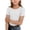 White, variant on TIREOW Ribbed Knit T Shirt for Girls Short Sleeve Crewneck Summer Basic Tees Kids Casual Pullover Trendy Outfits  (Navy, 11-12 Years)