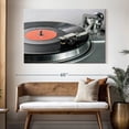 thumbnail image 3 of Elephant Stock Vinyl Record Player Wall Art - Horizontal Canvas Wall Art - Living Room Wall Decor - Music Canvas - Silver And Black Decor - 51" x 34", 3 of 8