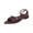 Wine, variant on Willtoo Womens Low Heel Open Toe Sandals Ankle Strap Buckle Dress Shoes Wedding Casual Party