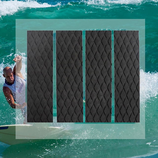Non-Slip Surfboard Traction Pad EVA Foam for Boat Black