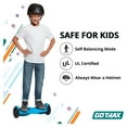thumbnail image 3 of GOTRAX SRX Mini Hoverboard for Kids Ages 6-12, 6.5" Wheels 150W Motor up to 5 mph Hover Boards Blue, 3 of 12