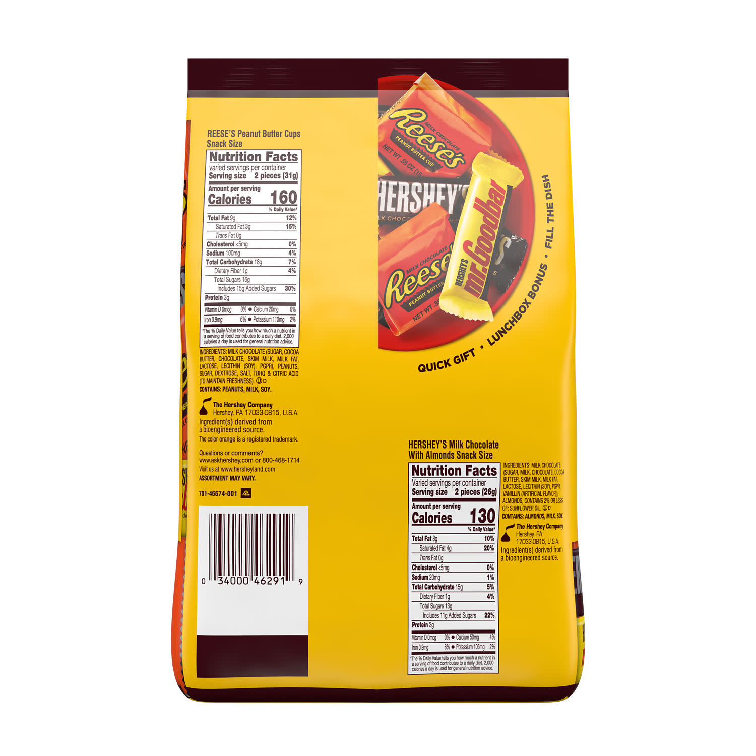 Hershey's & Reese's Snack Size Party Pack, 24.2 oz photo 3