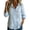 Blue, variant on APEXFWDT Floral Boho V Neck Shirt Women Long Sleeve Button Down Shirts Casual Western Shirts
