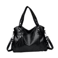 thumbnail image 3 of Bolsos de mano para mujer jinwen bolso de hombro gran capacidad citas desplazamientos viajes Negro, 3 of 8