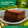 thumbnail image 5 of Gro-Med Coconut Coir Block, 10 lb Compressed Organic Soil, Expands to 20 Gal, with NPK for Plants, 5 of 9