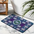 thumbnail image 2 of Elevate Your Decor with 20x32 Non-Slip Boho Bathroom Rug - Soft, Absorbent Aztec Bath Mat - Perfect for Bathroom, Kitchen, Entryway - Modern Western Style, 2 of 5