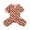 Light Brown, variant on vnanda Soft Thick Pet Jumpsuit Pet Jumpsuit with Checkerboard Bear Pattern Soft Comfortable Four-legged Dog Clothes with Traction Ring for Outdoor Walks