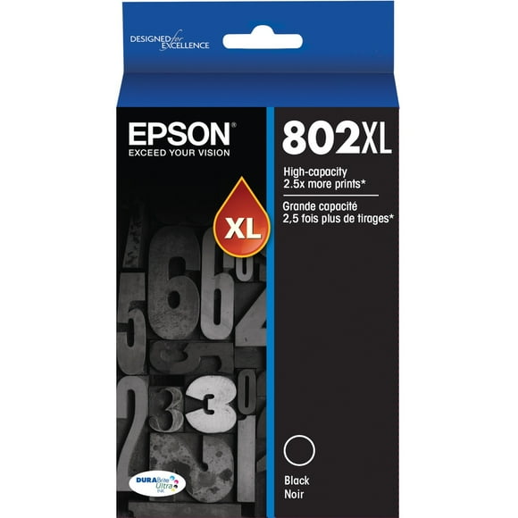 EPSON T802 DURABrite Ultra Genuine Ink High Capacity Black Cartridge