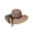 Brown 03, variant on Womens Sun Straw Hat Wide Brim UPF 80 Summer Hat Foldable Packable Floppy Beach Hats for Women
