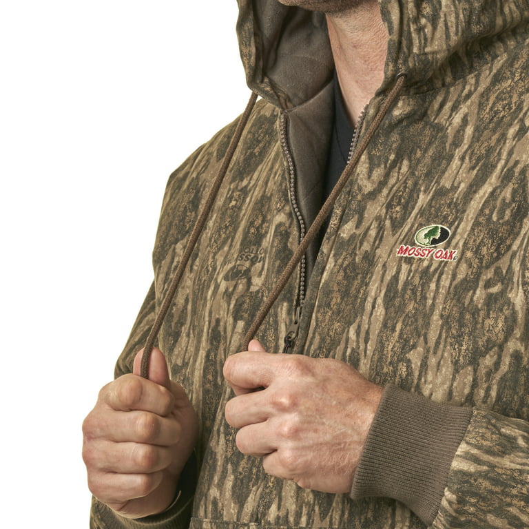 Mossy Oak Bottomland Men's Insulated Hunting Bomber Jacket, up to