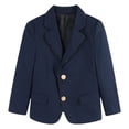 thumbnail image 2 of LIJCC Children's Formal Suit Jacket Slim Fit 2 Button Kids Casual Blazer Vintage Autumn Winter Boys and Girls Campus Style Sport Coat(Navy,4-5 Years), 2 of 7