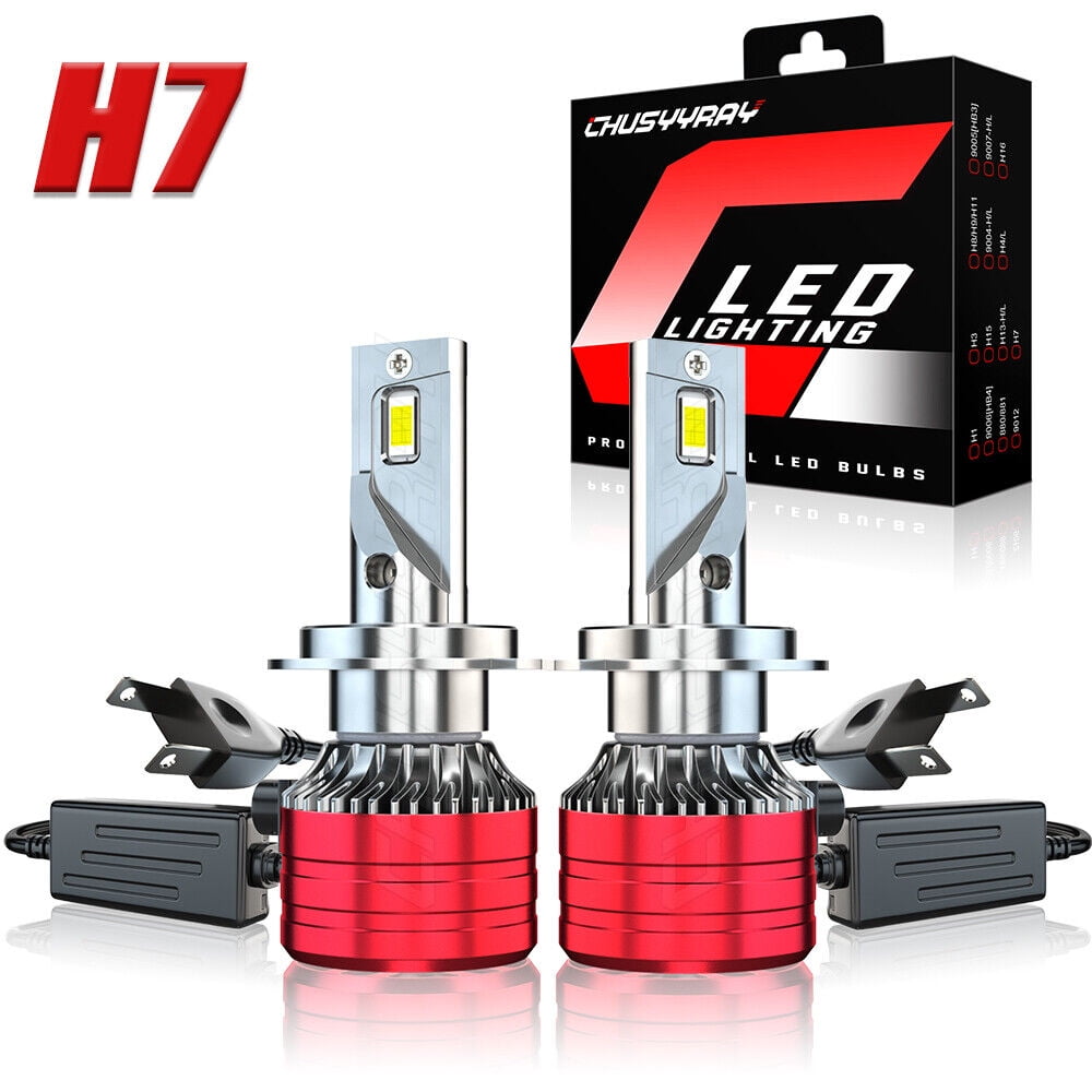 H7 LED Headlight Bulbs Kit Canbus Error Free High Low Beam 6000K