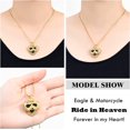 thumbnail image 2 of Cremation Jewelry for Ashes Motorcycle Eagle Deisgn Stainless 316L Steel Pendant Memorial Urn Necklace Ashes Holder Keepsake Memorial Pendant, 2 of 7