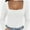 White, variant on Womens Long Sleeve Square Neck Tops Fashion Slim Fit Tees Shirts