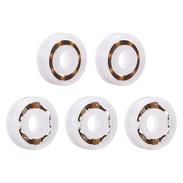 Unique Bargains 694 Roulements en Plastique 4x11x4mm Boule de Verre Cage en Nylon 5 pcs