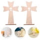 thumbnail image 2 of 10 piezas de adornos de cruz de madera, cruces de madera católicas para manualidades., 2 of 7