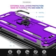 thumbnail image 6 of LeYi for Samsung Galaxy AO3s Case, Galaxy A03s Phone Case with [2 Pack] Tempered Protector, Magnetic Ring Kickstand Protective Phone Case for Galaxy A03S (6.5 Inch), Purple, 6 of 7