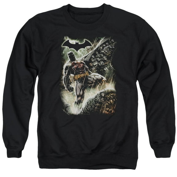 Batman Family Adult Crewneck Sweatshirt Black