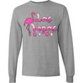 thumbnail image 3 of Inktastic Las Vegas Flamingo Silhouette in Pink Long Sleeve T-Shirt, 3 of 5