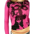 thumbnail image 1 of Mialoley T-shirt Femme à Manches Longues avec Imprimé Drôle, Style Tête de Femme, 1 of 2