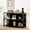 Black, variant on 6 Cube Storage Organizer Bookshelf, Industrial Horizontal Bookcase, Accent Cubby Shelf, Media Console Table for Living Room, Home Office, 13.6" D x 47.2" W x 30.9" H, Black