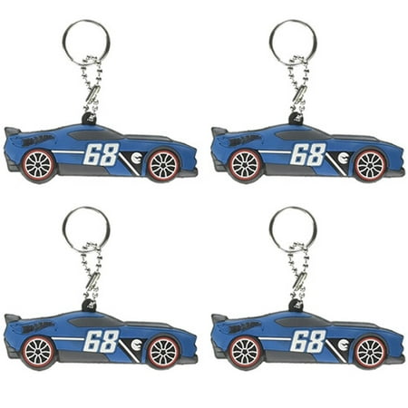 Hot Wheels 'Wild Racer' Keychains / Favors (4ct)
