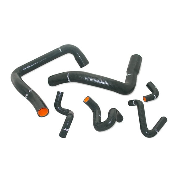 Mishimoto MMHOSE-MUS-86BK Silicone Radiator Hose Kit Compatible With Ford Mustang GT Cobra 1986-1993 Black