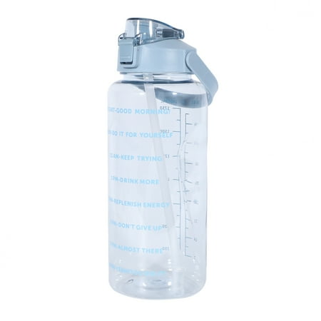 

Chamat Capacity Water Bottle Sports Fitness Water Bottle with Handle Straw Cup 2000Ml 2