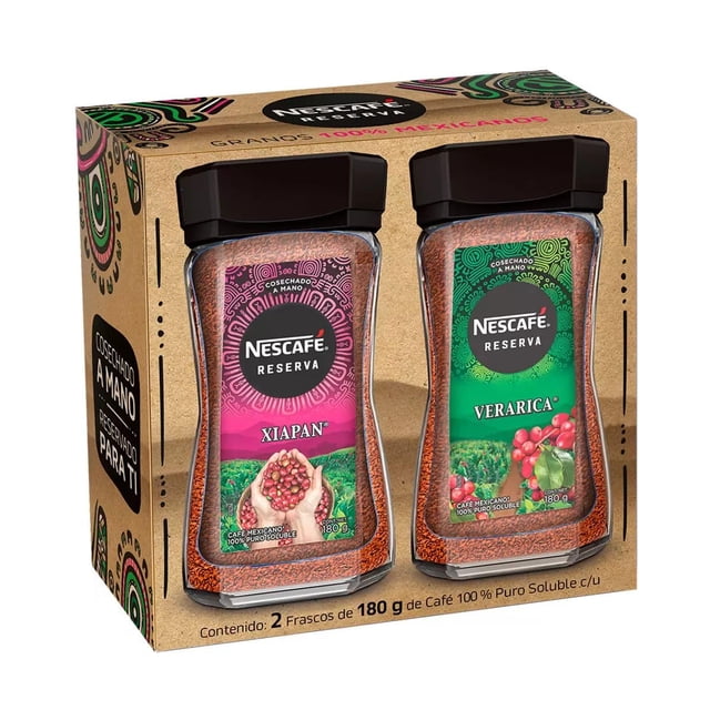 Nescafe - Nescafé - Café Soluble Nescafé Reserva Mexicana 2 piezas de 180g