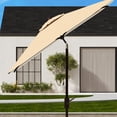 thumbnail image 5 of SAFAVIEH Athens 7.5' Market Crank Square Patio Umbrella, Beige, 5 of 6