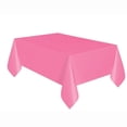 thumbnail image 1 of Hot Pink Rectangular Plastic Table Cover, 54" x 108", 1 of 3