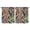 Colorful Jung, variant on Aloha Summer Vibes 2-Pack Kitchen Curtains, 52x63 Inch Retro Hawaiian Leaf Print Semi-Sheer Tier Curtains with Easy Care Rod Pocket