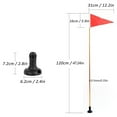 thumbnail image 5 of SIEYIO Flagpoles Kayak Safety Flags with Base Kits Safety Kayak Track Mounting Kits, 5 of 8