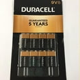 Duracell CopperTop 9V Alkaline Batteries long lasting, allpurpose